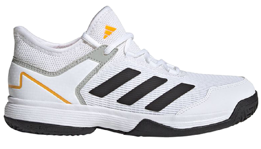 Juniors solecourt tennis shoes core black and white best sale