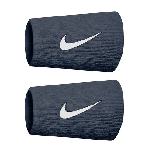 Nike Tennis Premier Double Wide Wristbands (Thunder Blue)