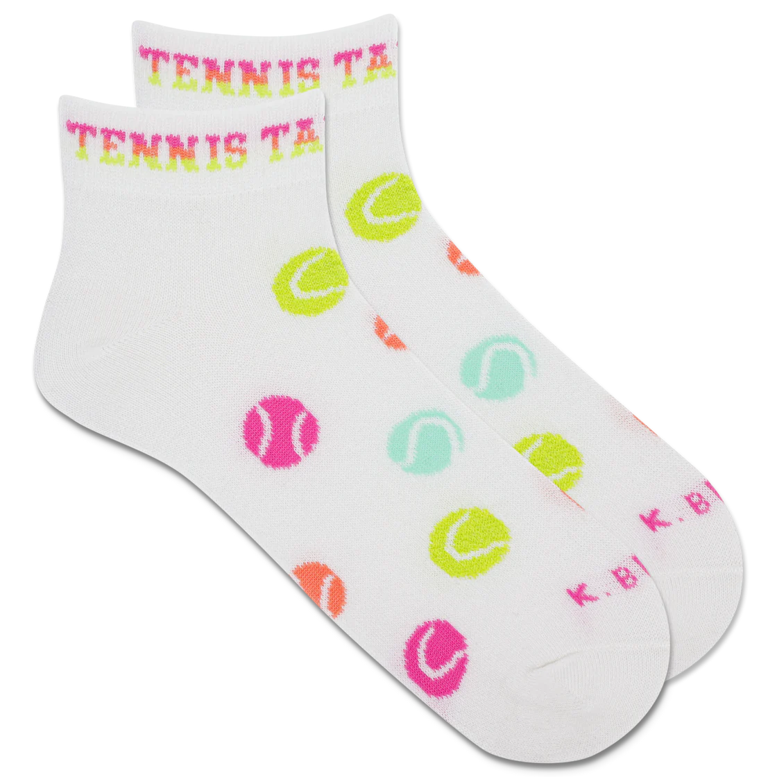K Bell Neon Tennis Ball Sock