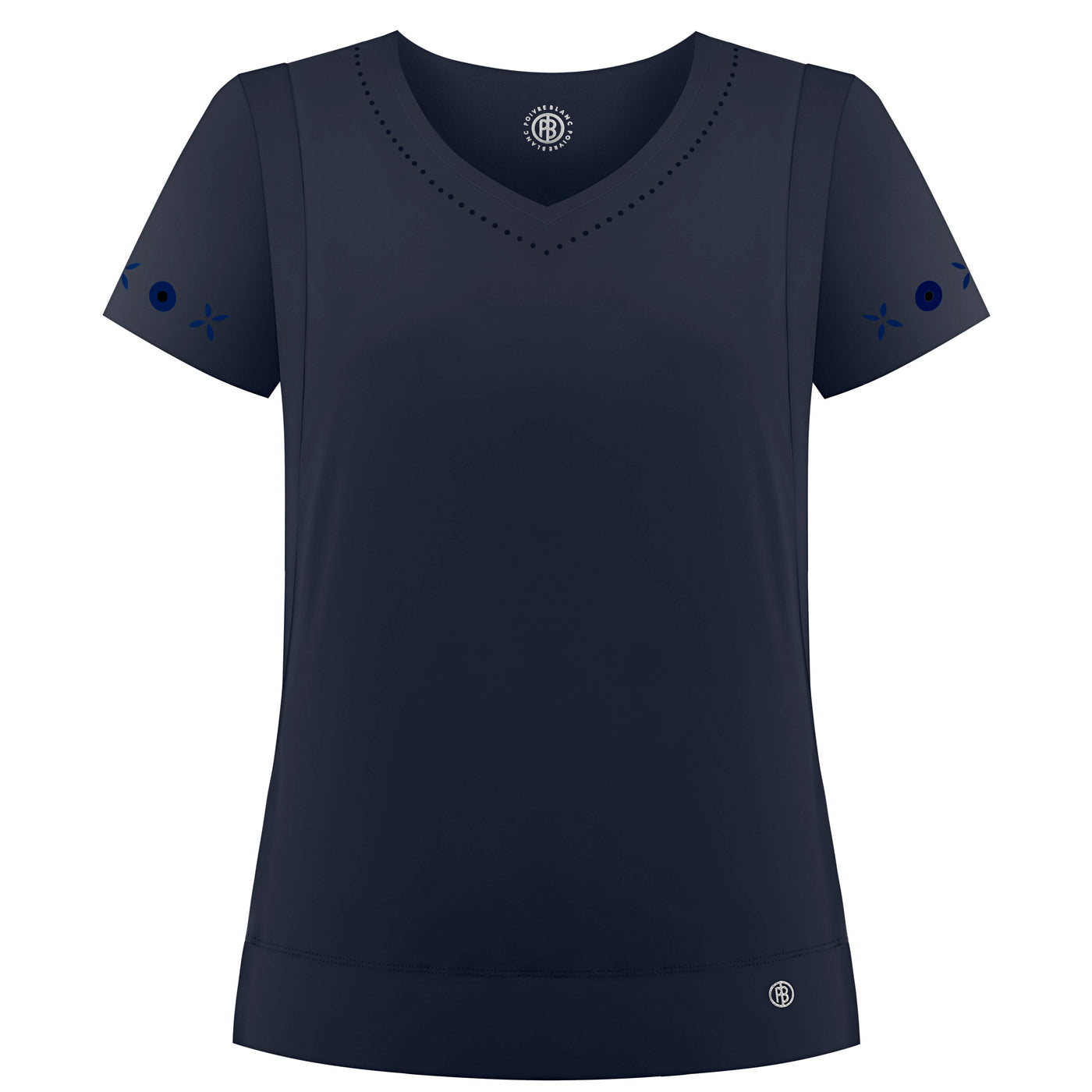 Ladies Poivre Blanc T-Shirt (Oxford Blue)