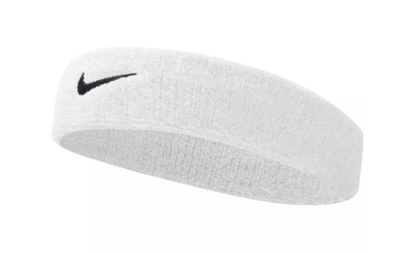 Comprimir Ponte de pie en su lugar Pirata Nike Swoosh Tennis Headband (White/Black) – Mason's Tennis