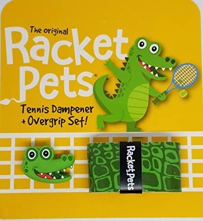 Racket Pets Alligator Overgrip Tape and Matching Shock Absorbing Dampener