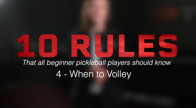 When You Can Volley (The Two Bounce Rule) in Pickleball