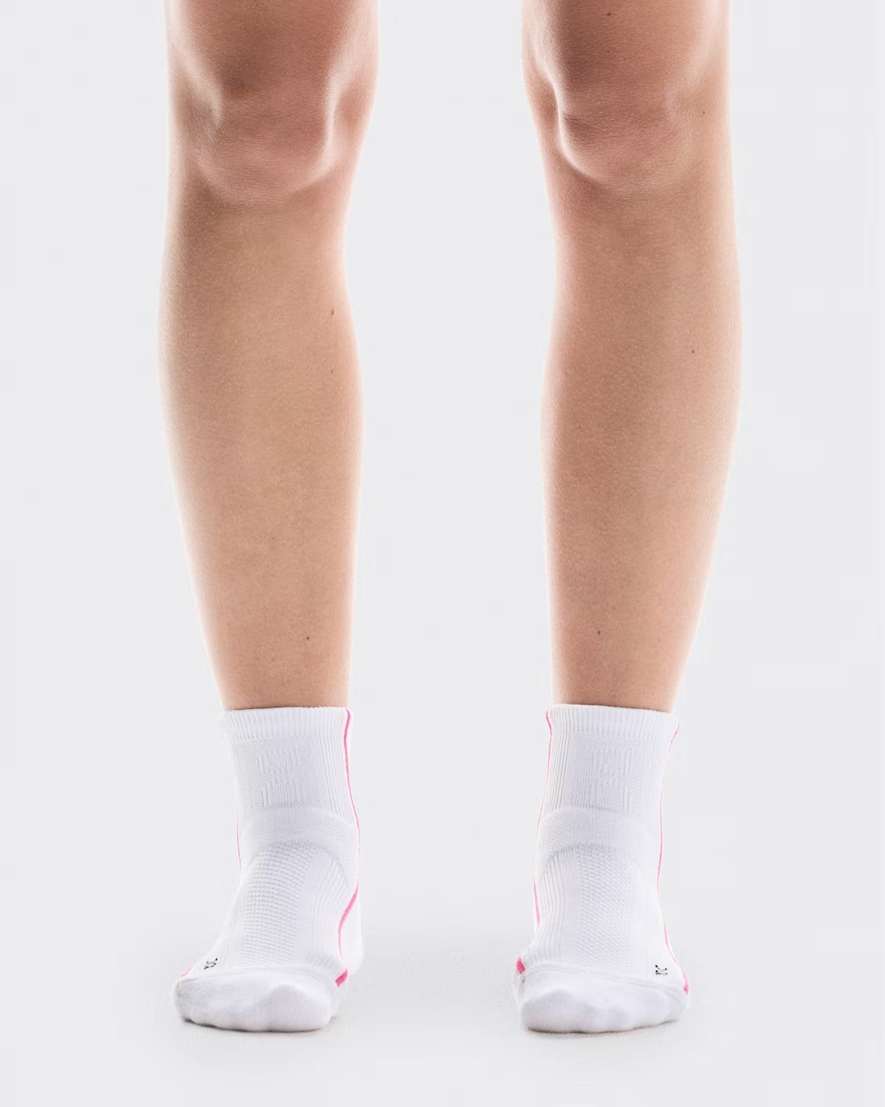 On Cloud Court Sock Mid (White/Pink)