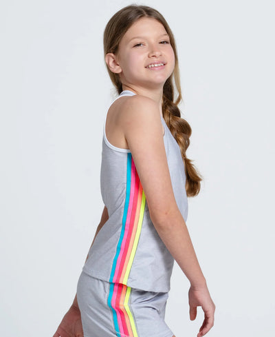 Girls Lucky In Love Prisma Stripe Tank