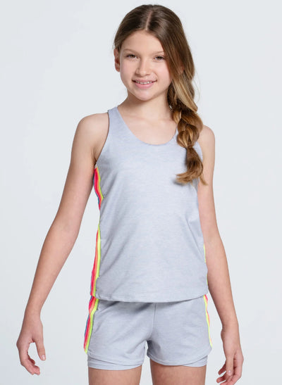 Girls Lucky In Love Prisma Stripe Tank