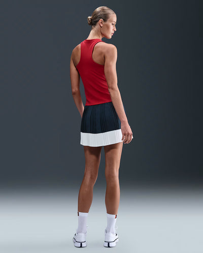 Ladies NikeCourt Ace Advantage Dri-FIT Pleated Tennis Skirt