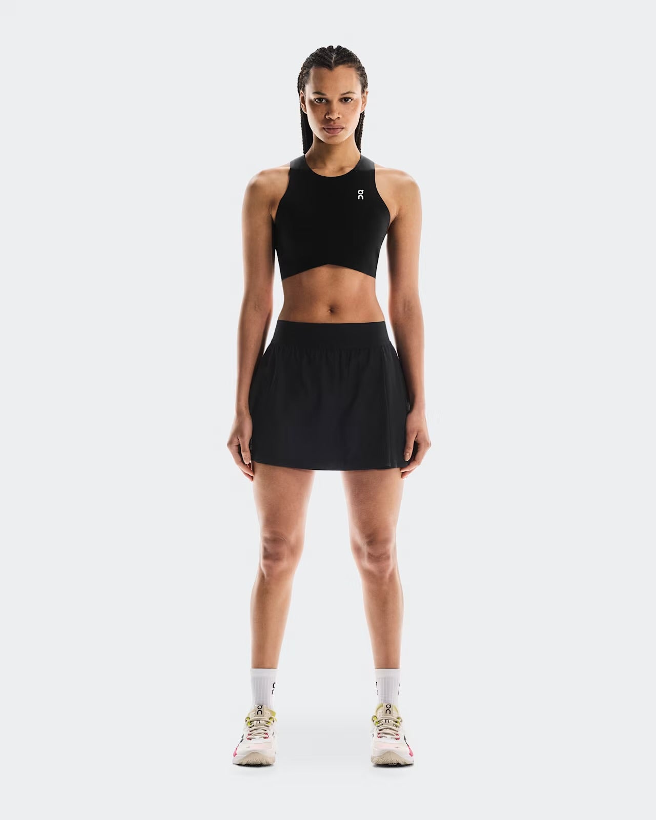 Ladies On Cloud Court Skirt Pleated (Black)