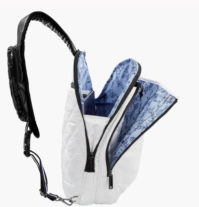 Oliver Thomas Tennis Maxed Out Pickle Sling (White/Black Stripe)