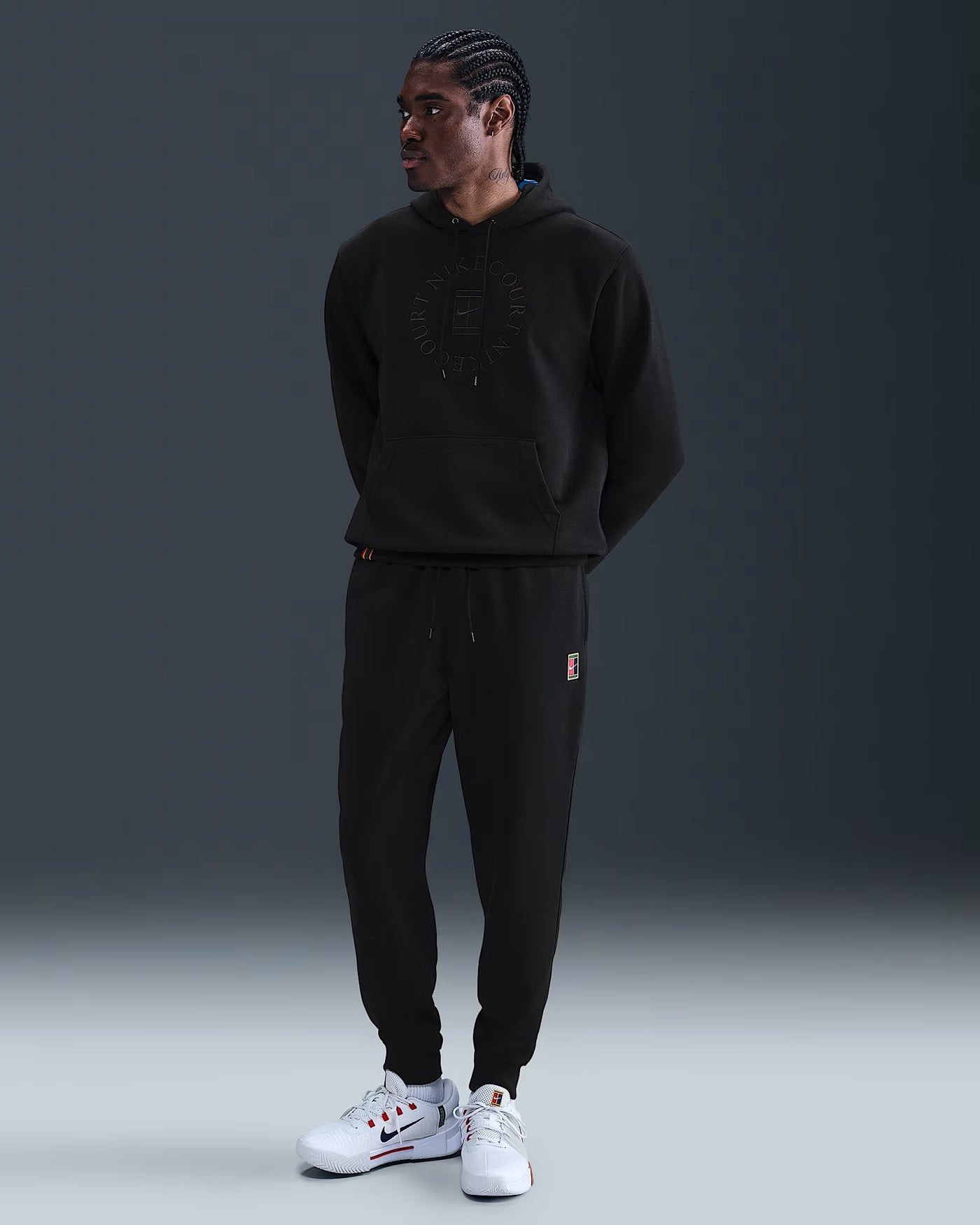 Mens NikeCourt Heritage Dri-FIT Fleece Tennis Joggers