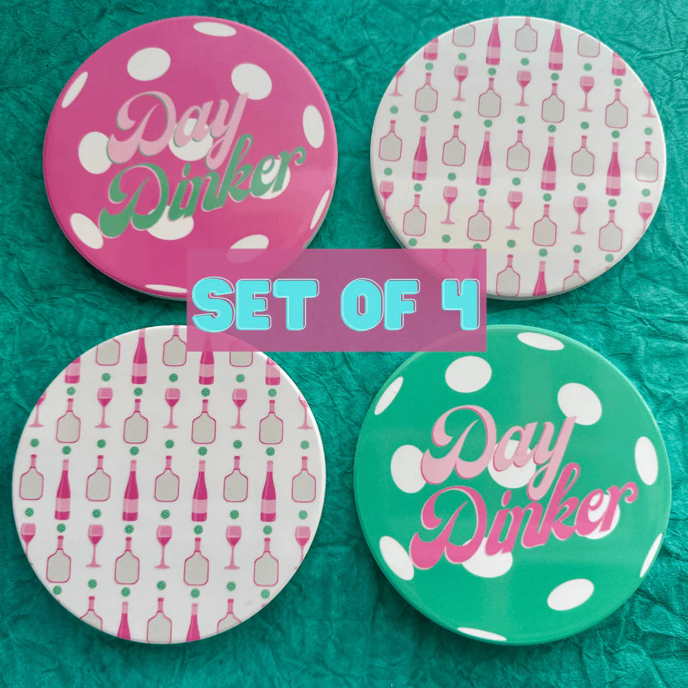 Born To Rally Pickleball Coasters