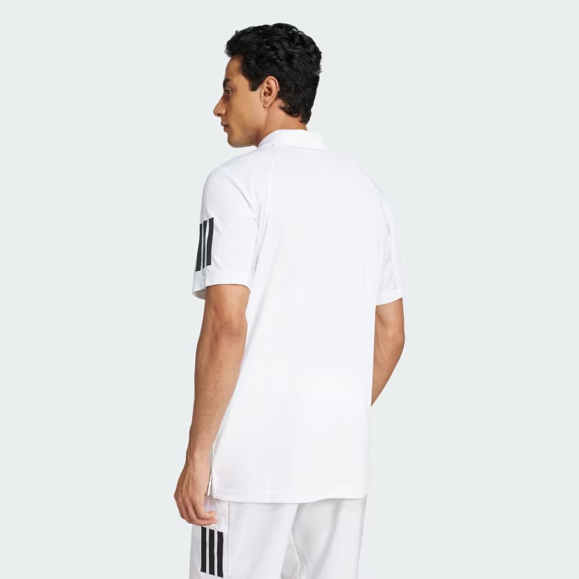 Mens Adidas Club Tennis 3 Stripes Polo