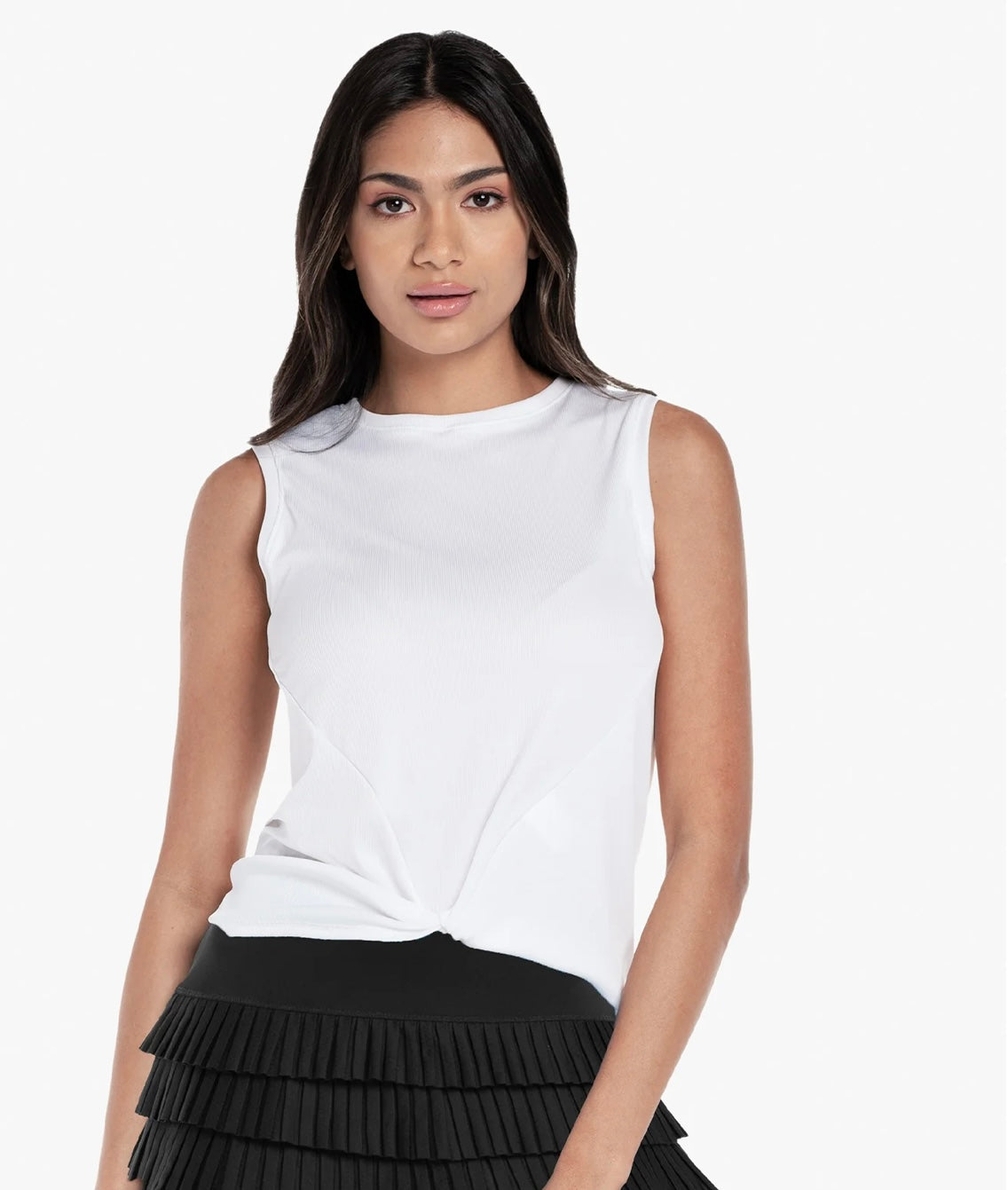 Ladies Lucky In Love Twist Front Tank