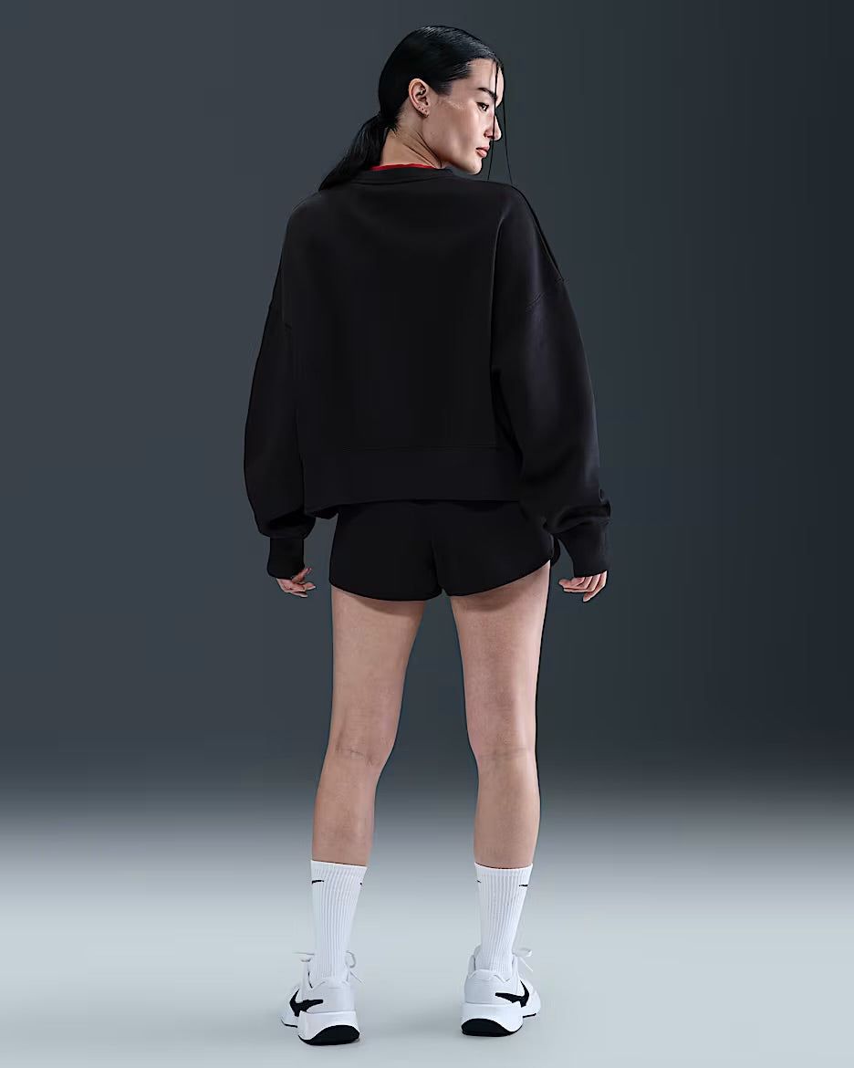 Ladies NikeCourt Heritage Phoenix Fleece Over-Sized Crew Neck Sweatshirt