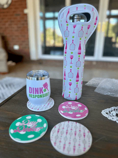 Born To Rally Pickleball Coasters
