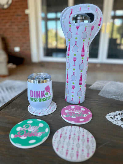 Born To Rally Pickleball Coasters