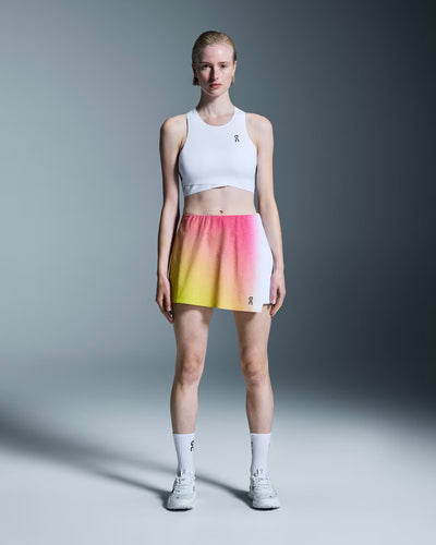 Ladies On Cloud Court Crop Top (White)
