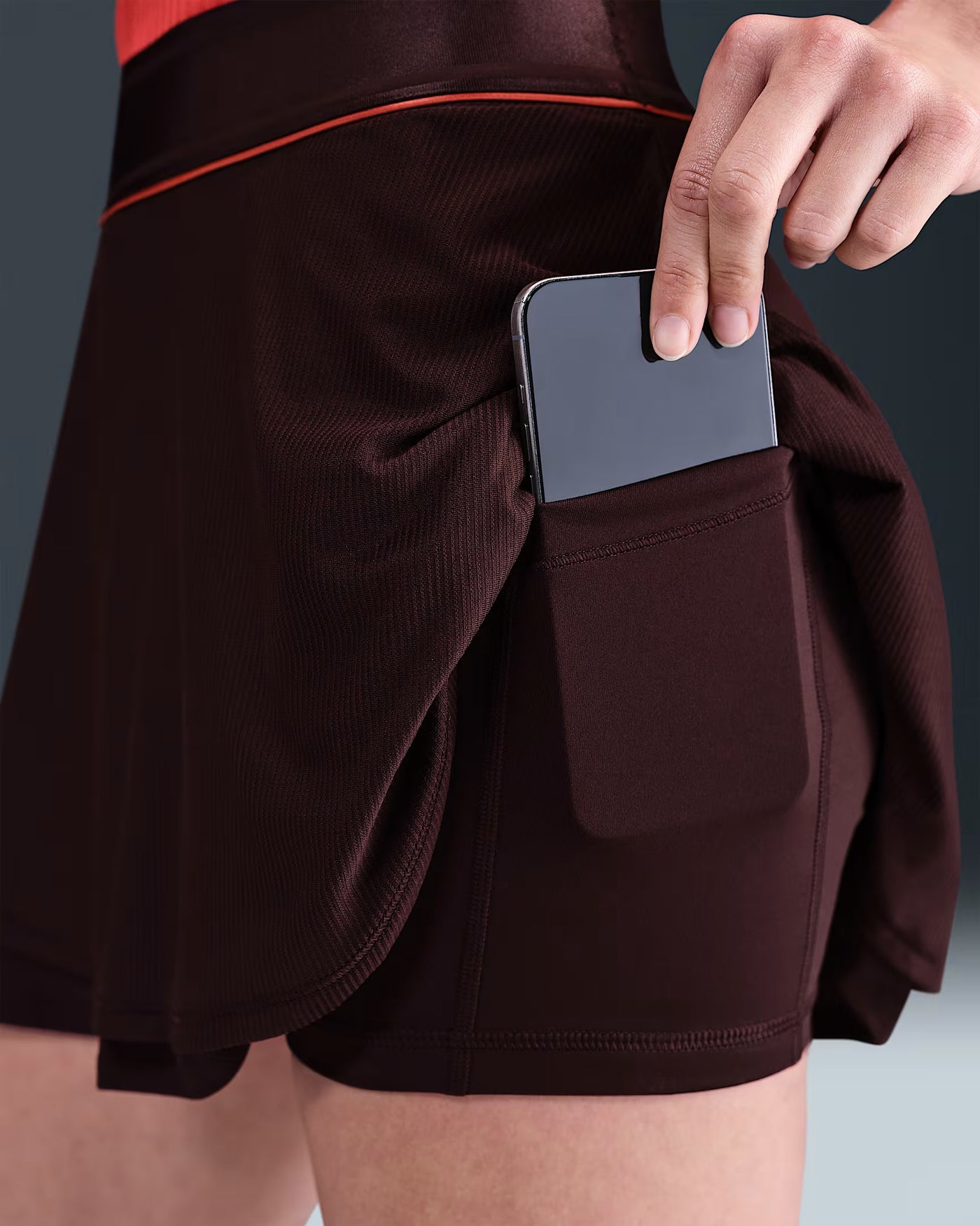 Ladies NikeCourt Slam Dri-FIT High-Waisted Tennis Skirt