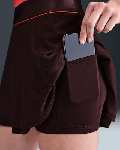 Ladies NikeCourt Slam Dri-FIT High-Waisted Tennis Skirt
