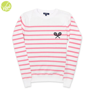 Ladies Ame & Lulu Club Sport Sweater (Pink)