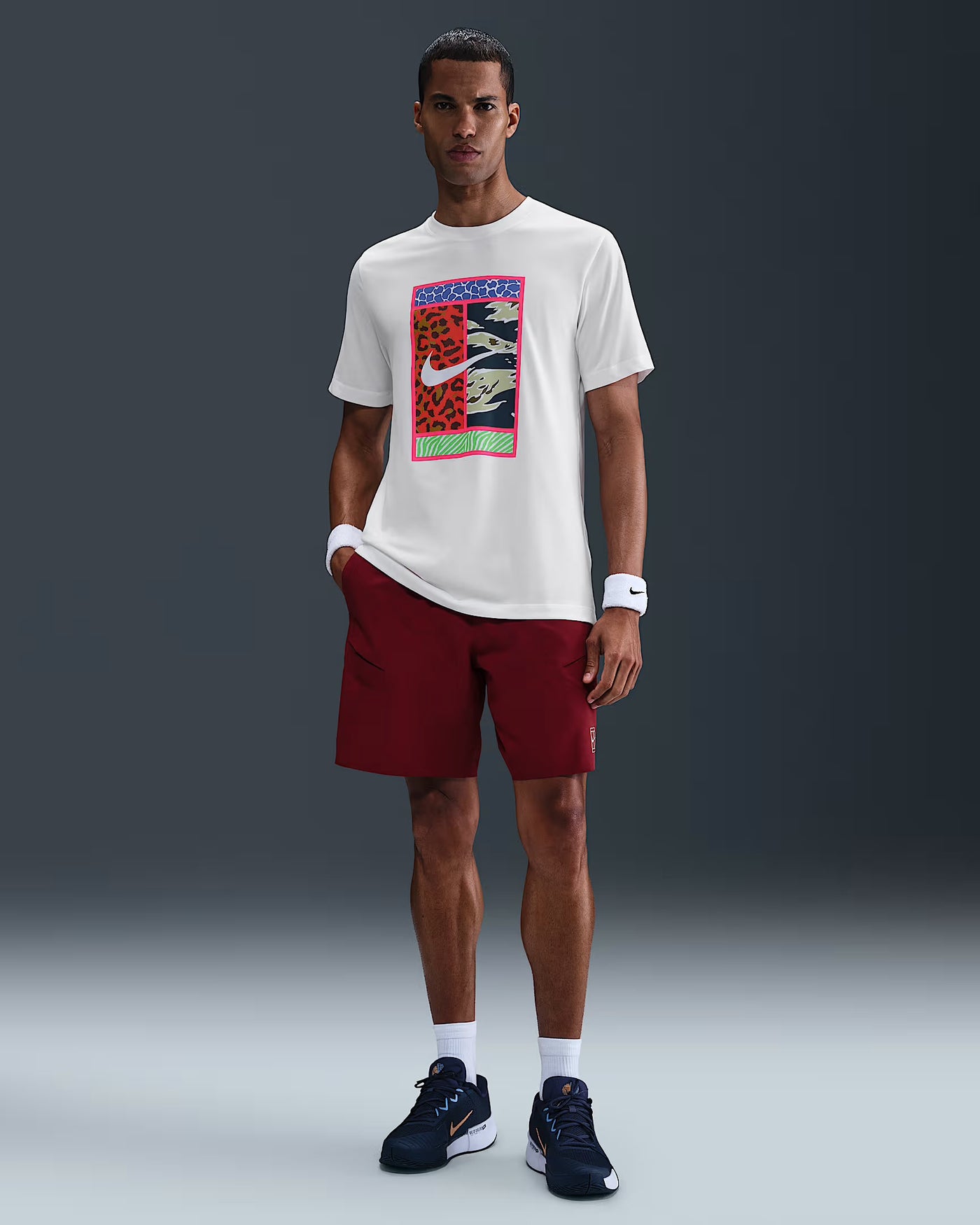 Mens Nike Crew Tee Court