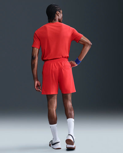 Mens NikeCourt Dri-FIT Tennis T-Shirt (Light Crimson)
