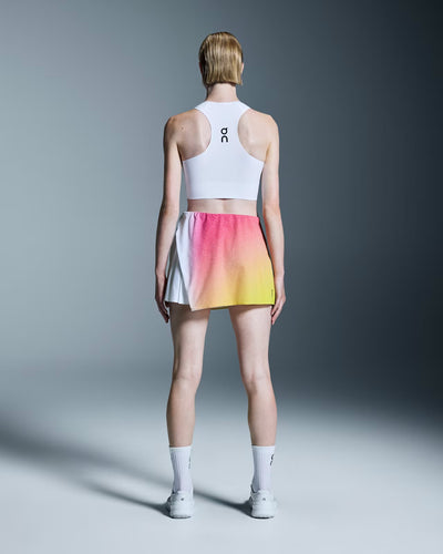Ladies On Cloud Court Crop Top (White)