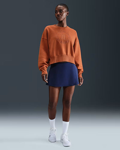 Ladies NikeCourt Heritage Phoenix Fleece Over-Sized Crew Neck Sweatshirt