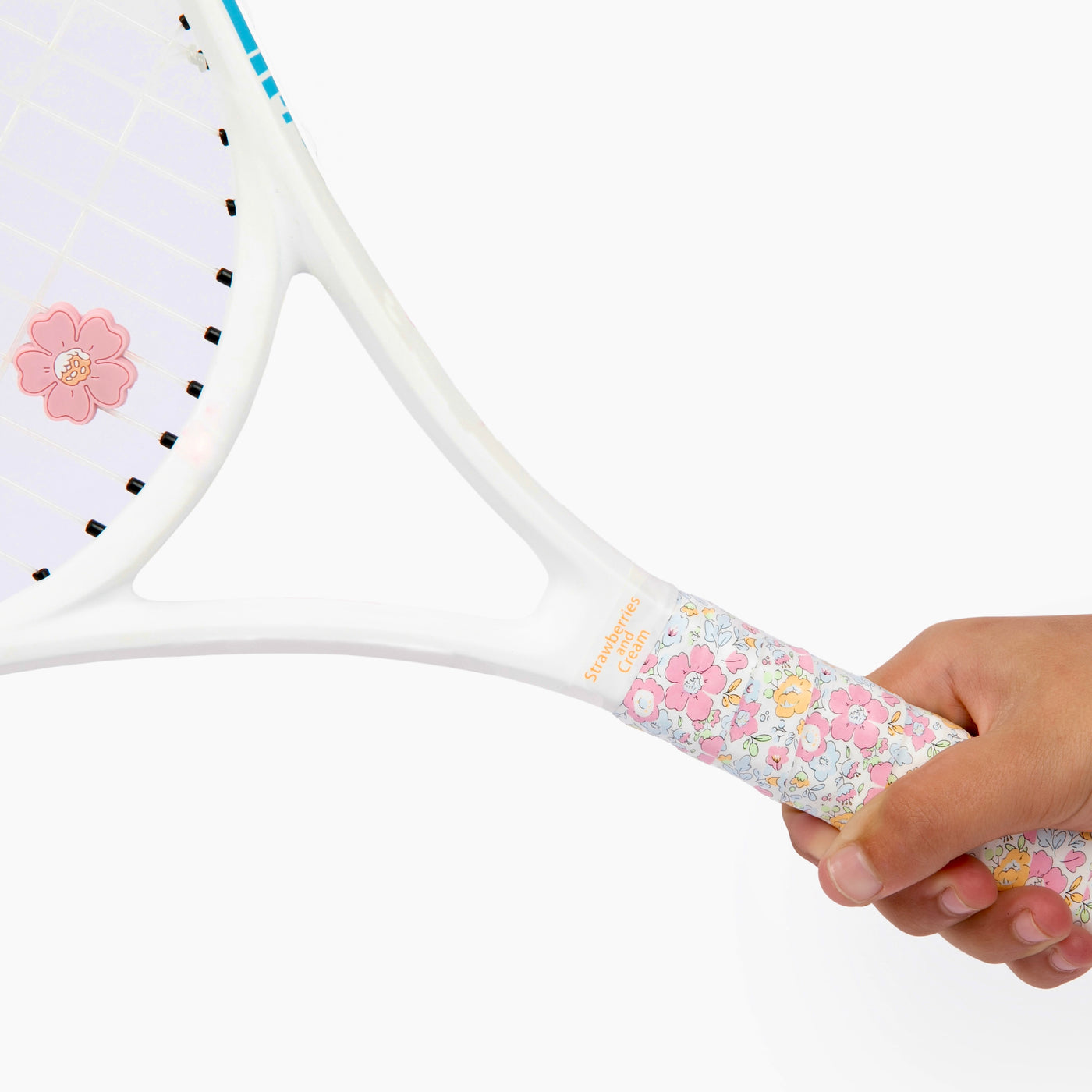 Strawberries and Cream Tennis Overgrip and Dampener Set - Pink