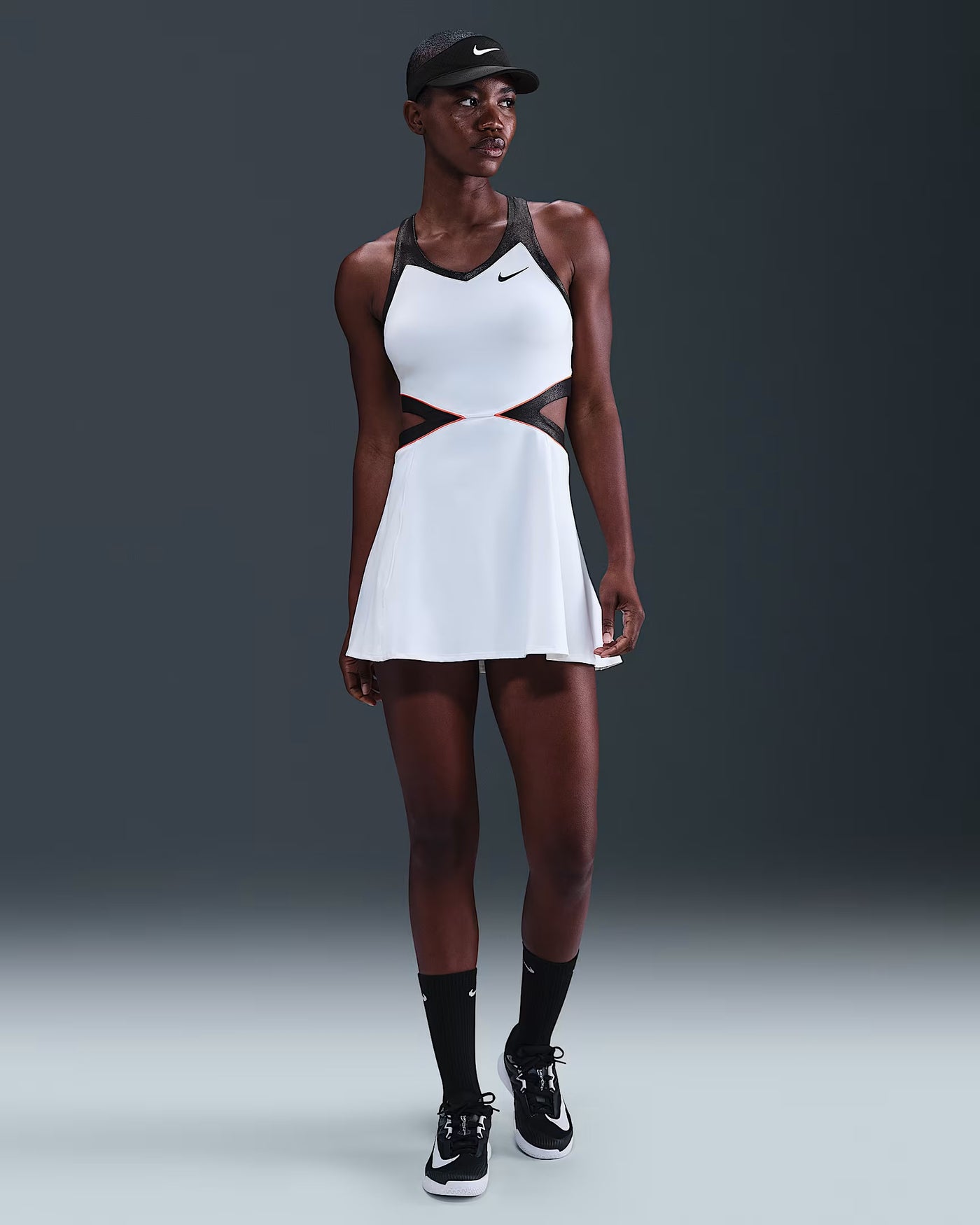 Ladies NikeCourt Dri-Fit Slam Dress (White)