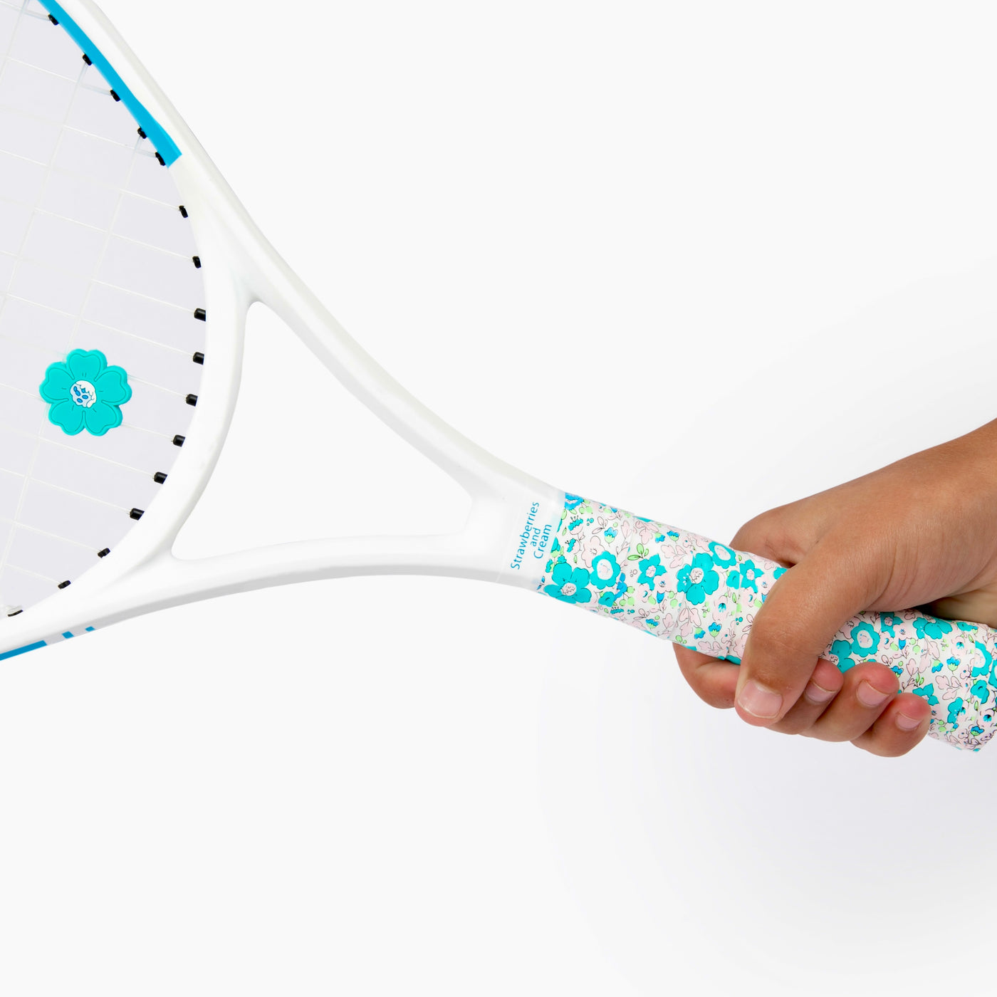 Strawberries and Cream Tennis Overgrip and Dampener Set - Blue