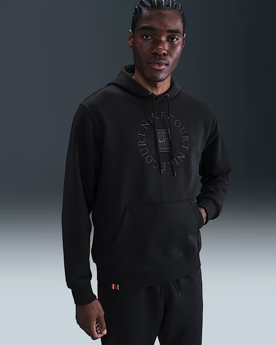 Mens NikeCourt Heritage Dri-FIT French Terry Tennis Pullover Hoodie