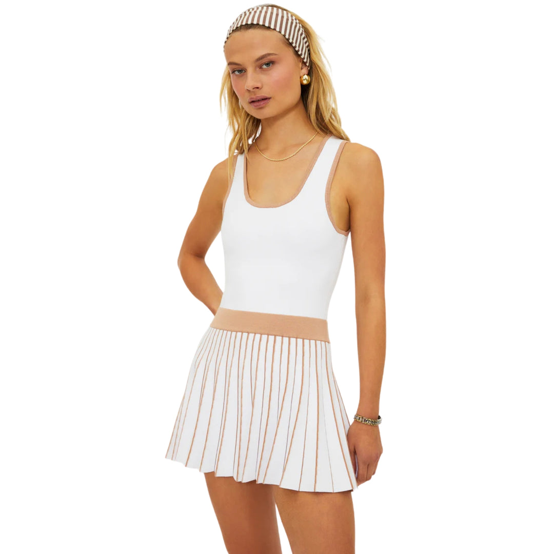 Solange Dress Almond Colorblock, L / Almond Colorblock