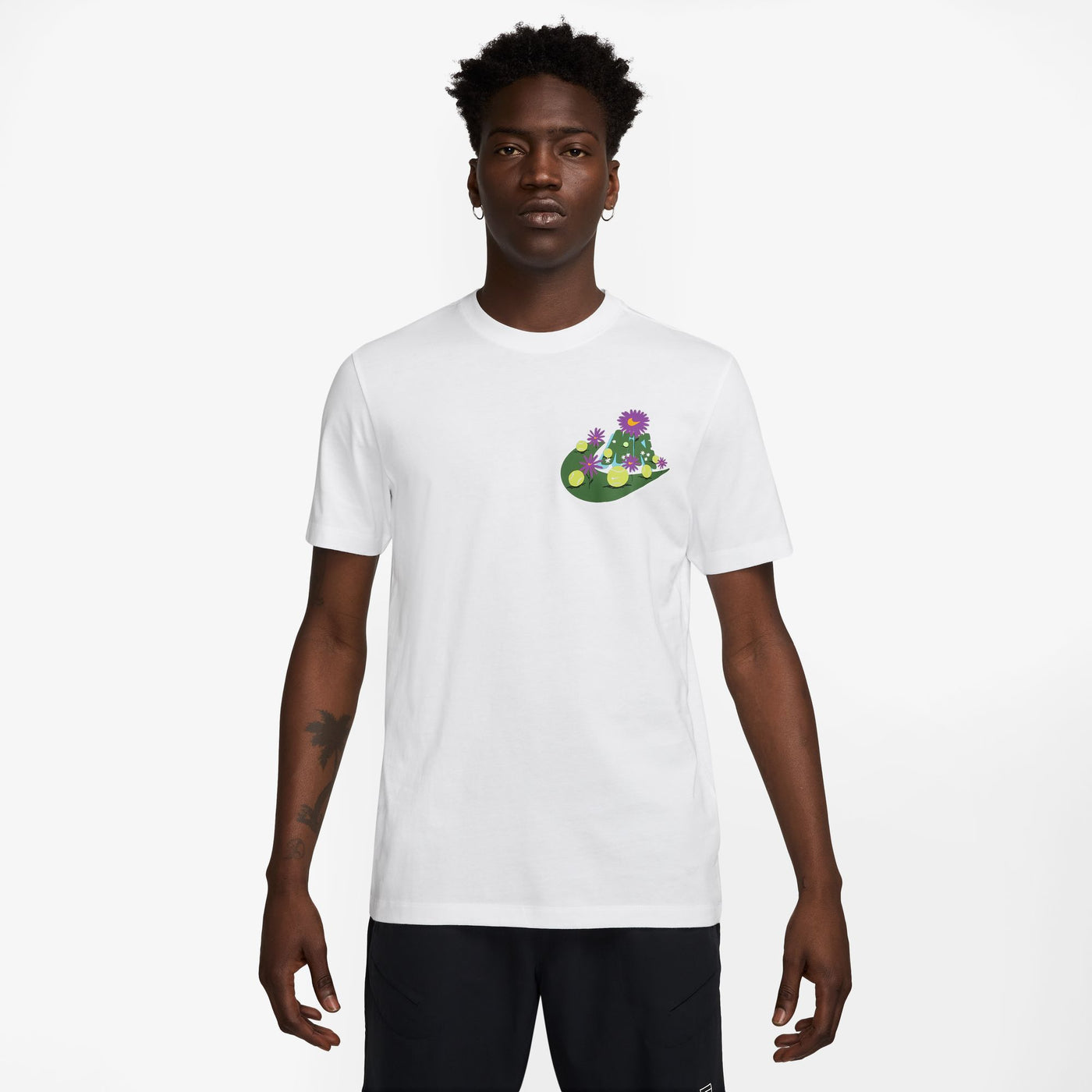 Mens Nike Crew Tee Court