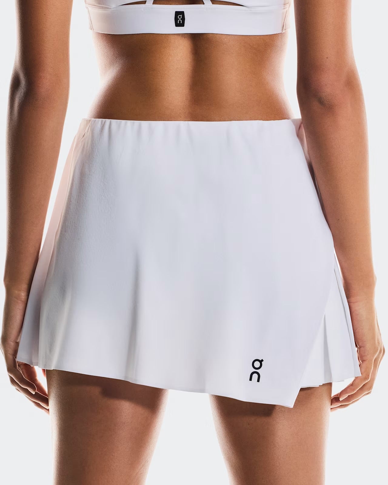Ladies On Cloud Court Skirt Side Pleat (White)
