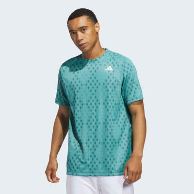 Mens Adidas Club Graph Tee (Teal)