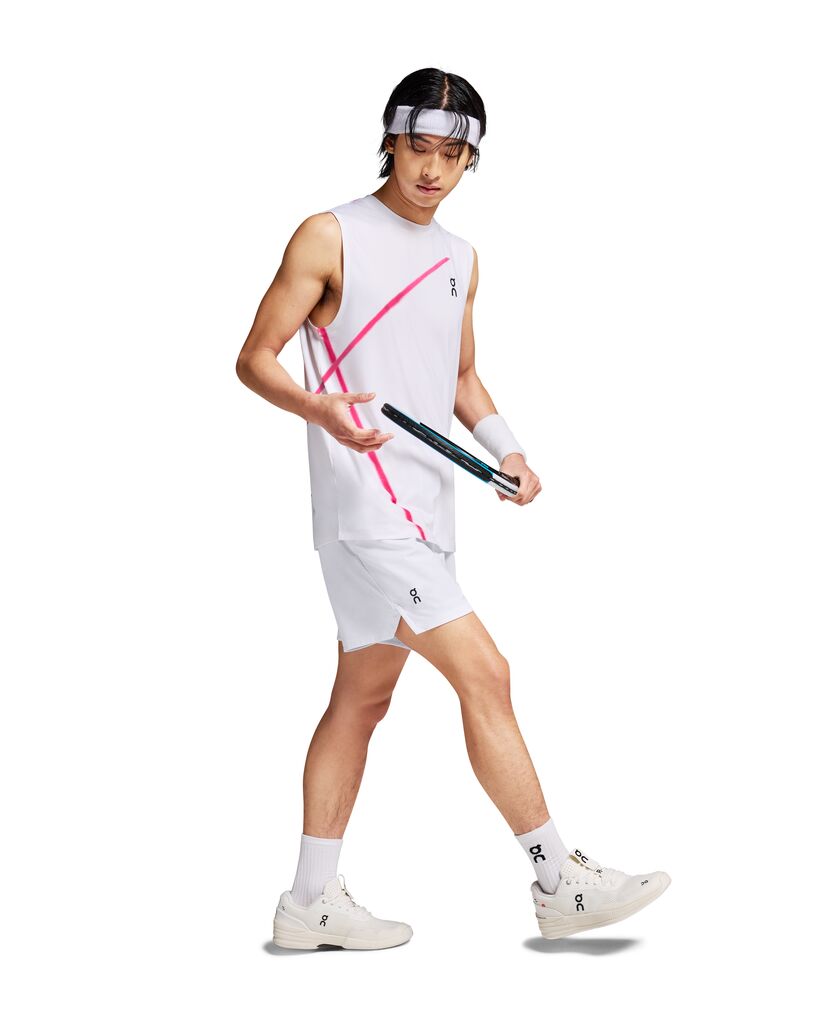 Mens On Cloud Court Shorts (White) – Mason's Tennis