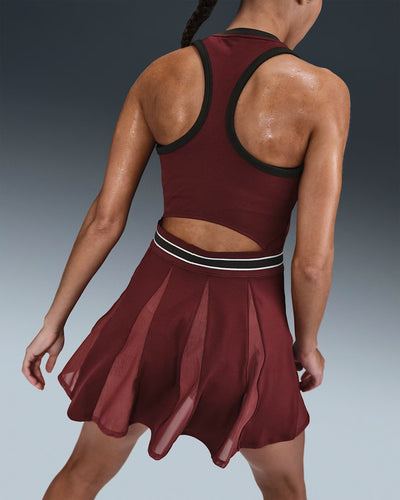 Ladies NikeCourt Slam Dri-FIT Tennis Dress (Dark Team Red)