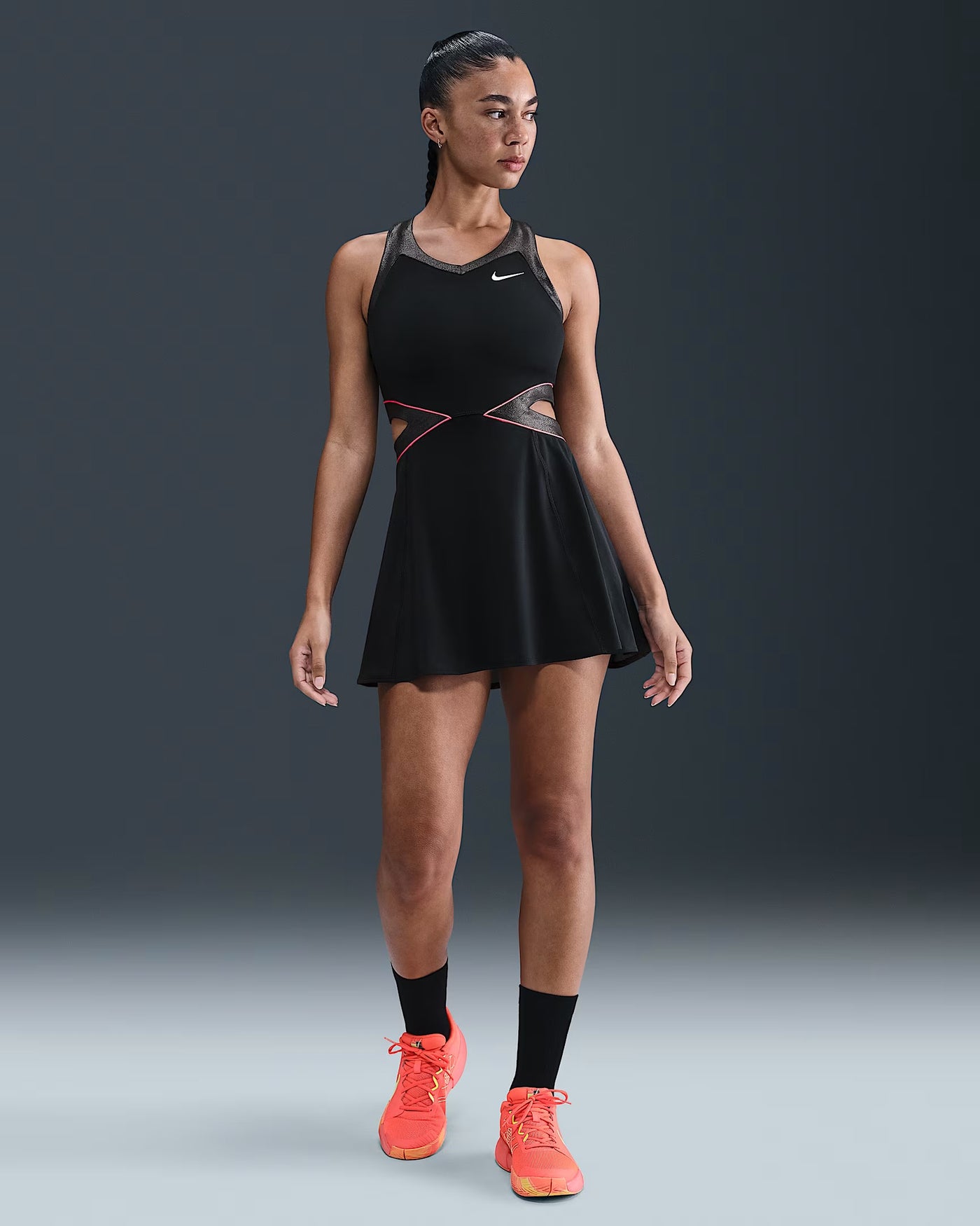 nike court dri-fit slam tennis dress Nike Women's Court Slam Dri-FIT Tennis Dress in Yellow, Size: Large