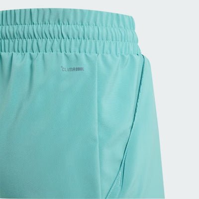 Boys Adidas Club 3 Stripes Shorts (Powder Teal)