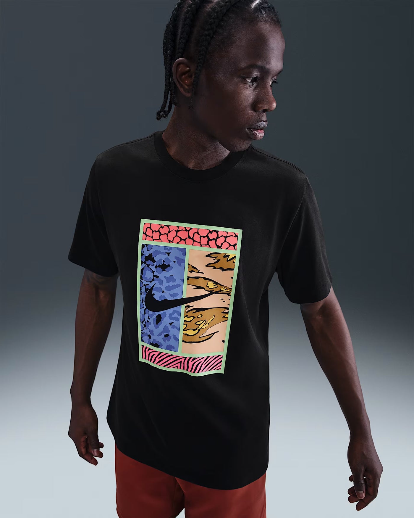 Mens Nike Crew Tee Court