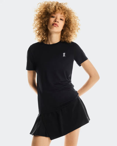 Ladies On Cloud Court Skirt Side Pleat (Black)