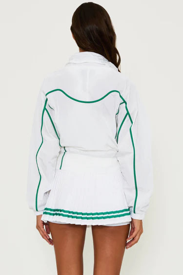 Ladies Beach Riot Casen Jacket Courtside White