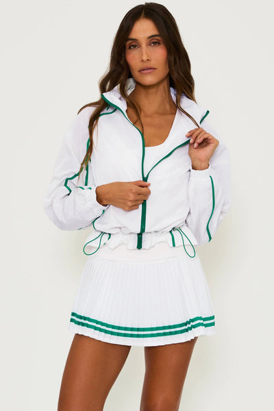 Ladies Beach Riot Casen Jacket Courtside White