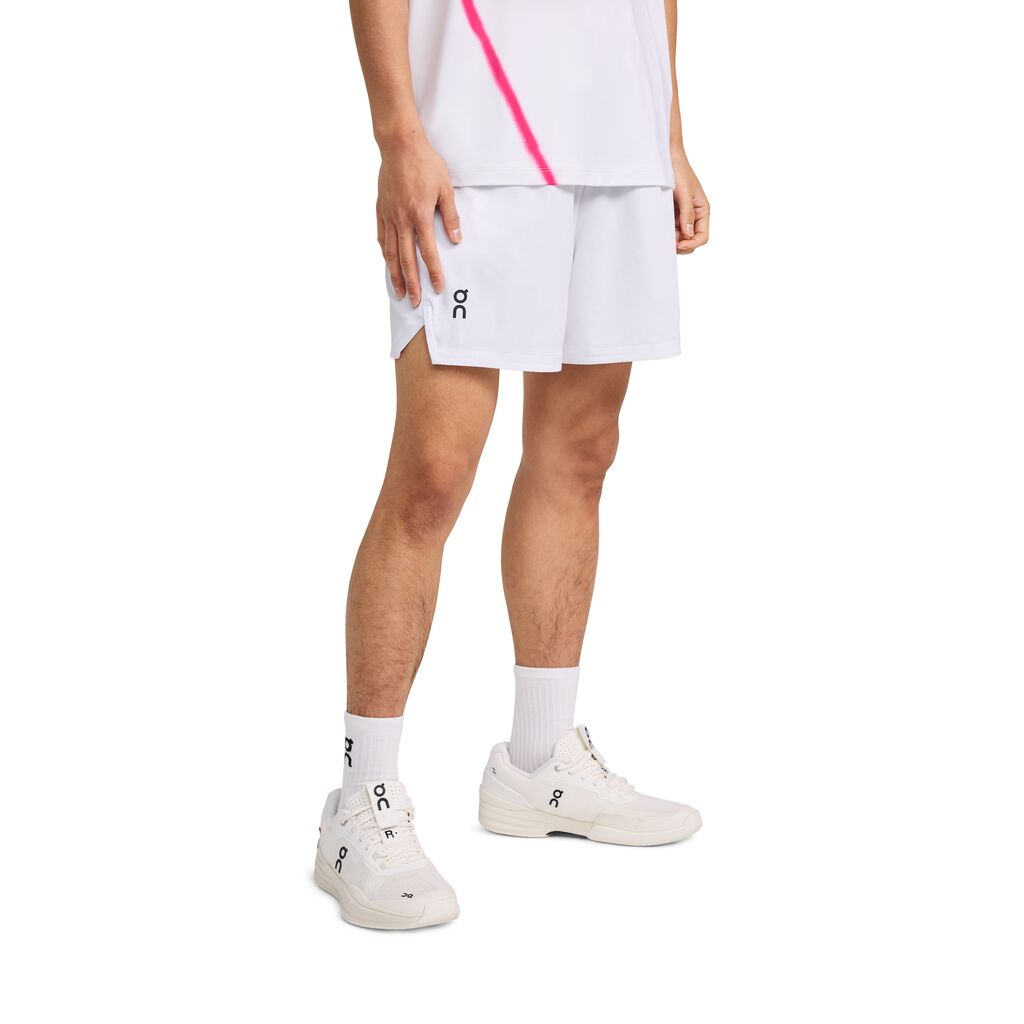 Mens On Cloud Court Shorts (White) – Mason's Tennis