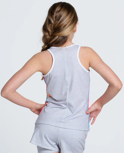 Girls Lucky In Love Prisma Stripe Tank