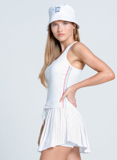 Ladies Lucky In Love Revival Rib Tank