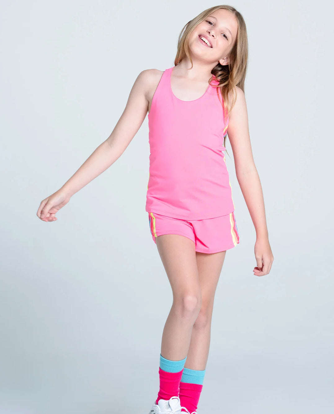 Girls Lucky In Love Prisma Stripe Tank