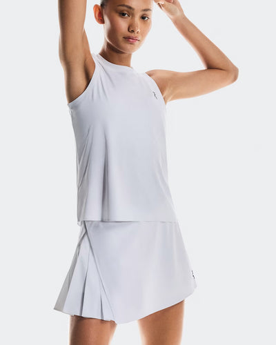 Ladies On Cloud Court Skirt Side Pleat (White)