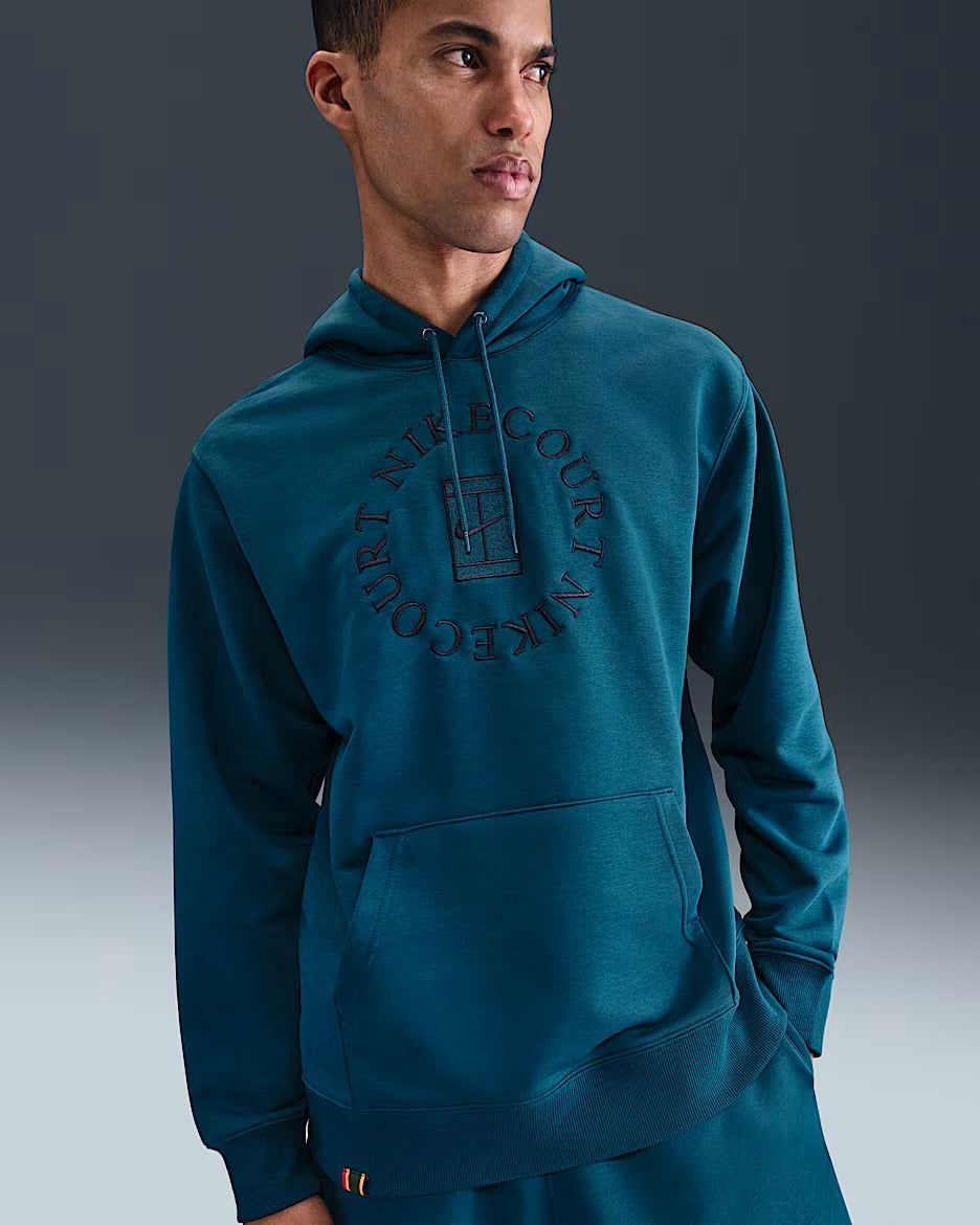 Mens NikeCourt Heritage Dri-FIT French Terry Tennis Pullover Hoodie